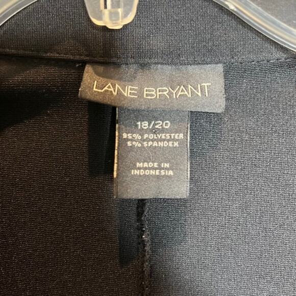 Lane Bryant Sz 18/20 A-Line Zip Up Suit Jacket Black - Picture 2 of 13